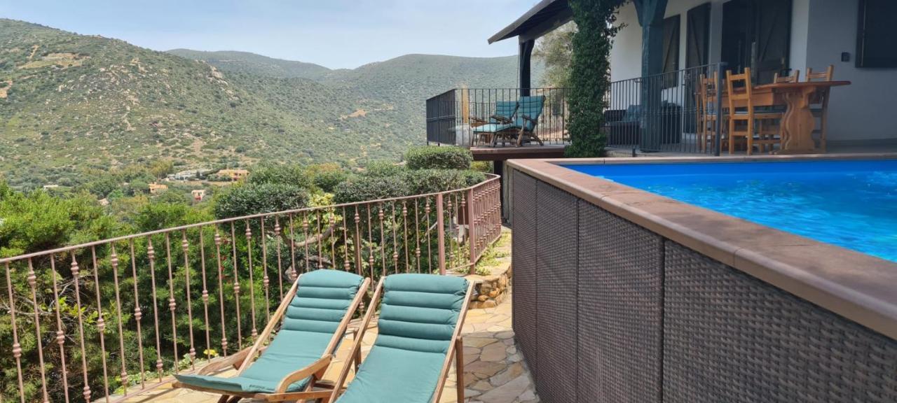 Villetta With Heated Pool And Panoramic View Torre delle Stelle Ngoại thất bức ảnh
